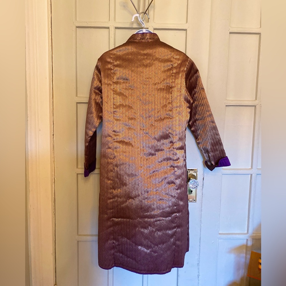 Mandarín Callar string quilted coat for women  large, pre owned. - Picture 6 of 16